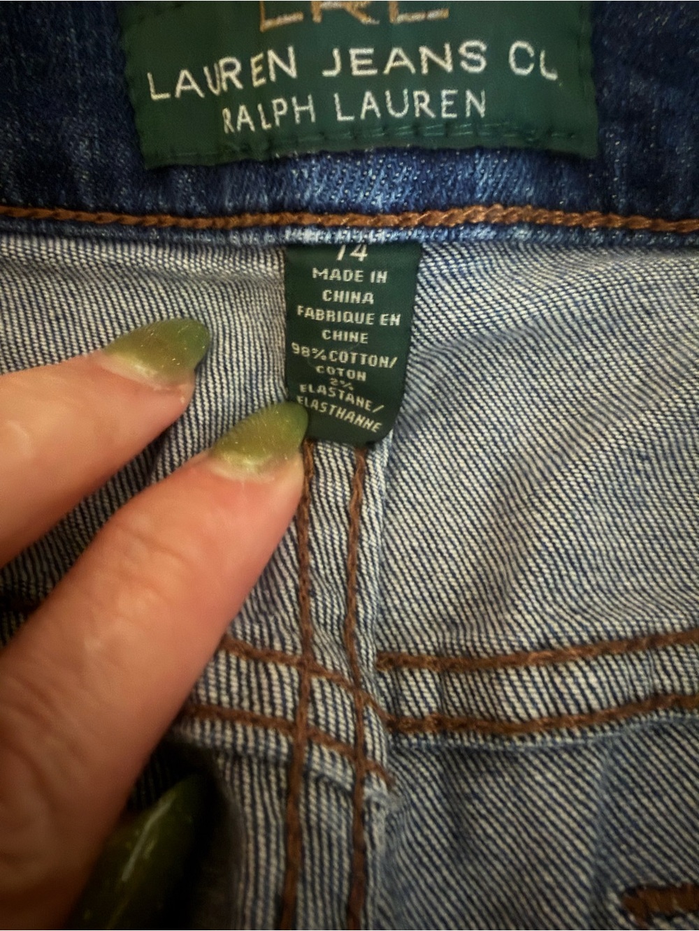 Ralph Lauren Dark Blue Straight Leg Jeans - Picture 3 of 3